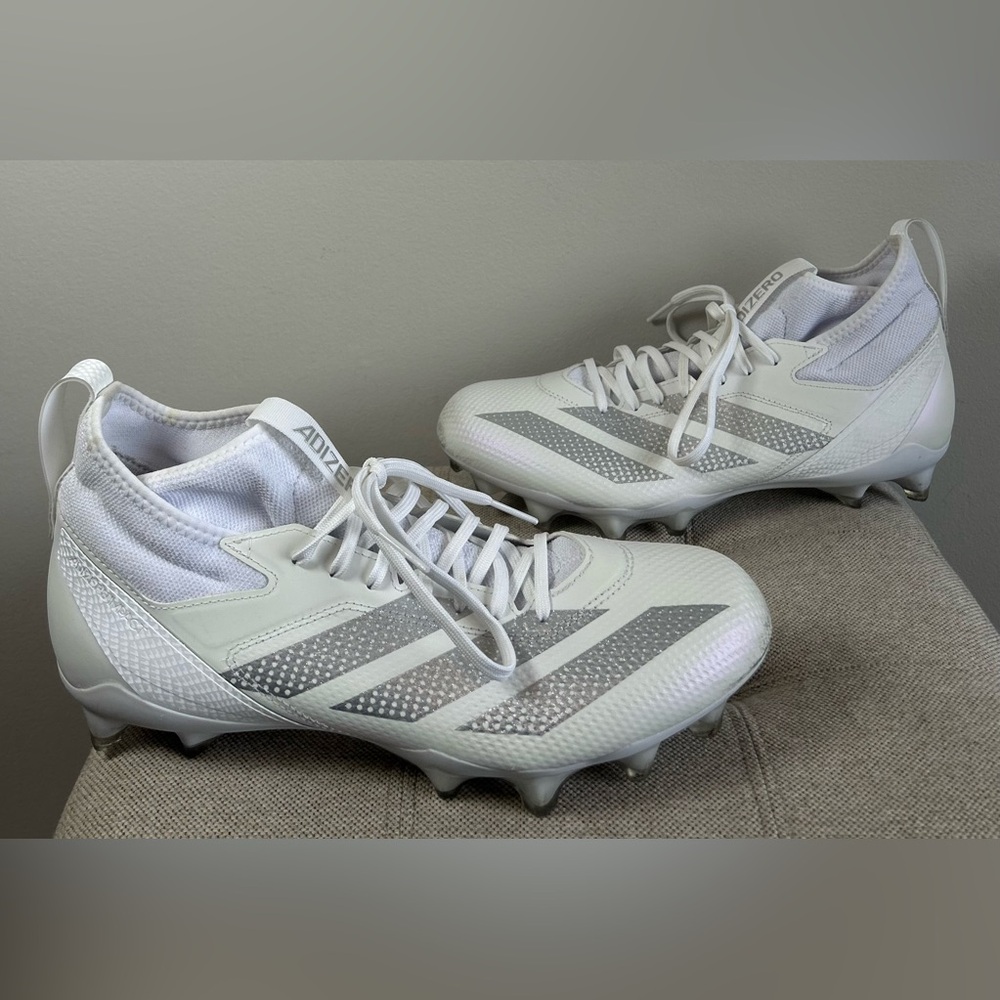 Adidas Adizero Impact Football Soccer Cleats Mens Size 11 White Silver IH5957